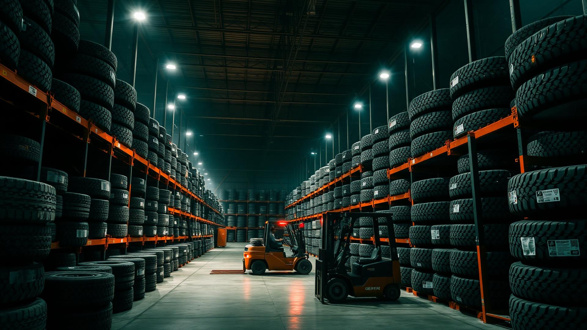 Wholesale tire warehouse supplying Texas
